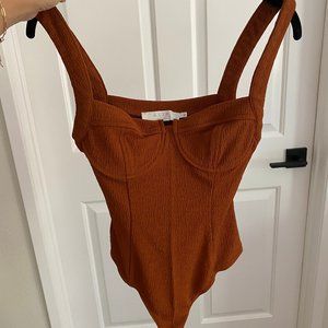 burnt orange bodysuit